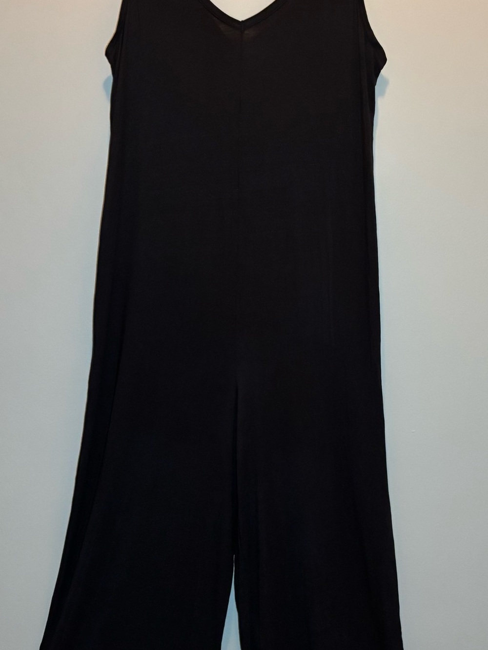 Victoria's Secret Black V-Neck Wide-Leg Jumpsuit